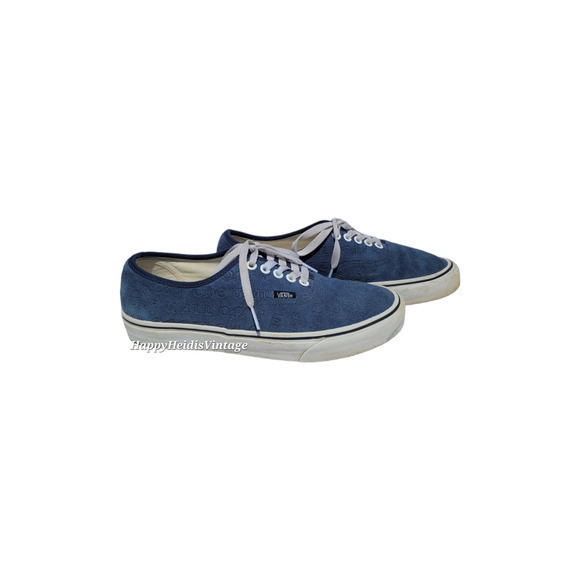 HP Vans Deboss OTW Drs Blue Suede Skate Low Sneaker Skate Shoe Men's Size 9 - Picture 8 of 13